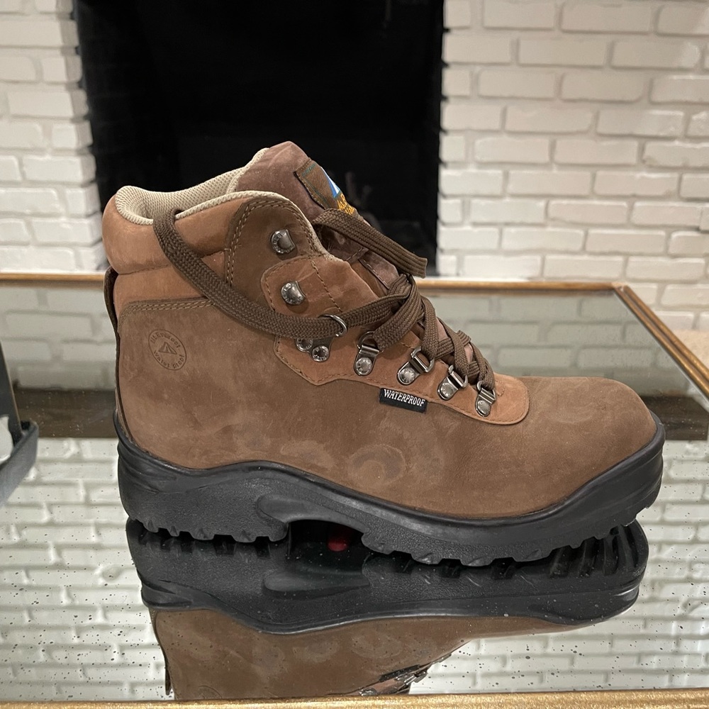 Waterproof hiking boots. Worn once. Great condition